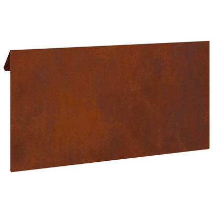 Snail Fence Rusty 50 x 3.5 x 25 cm Weathering Steel