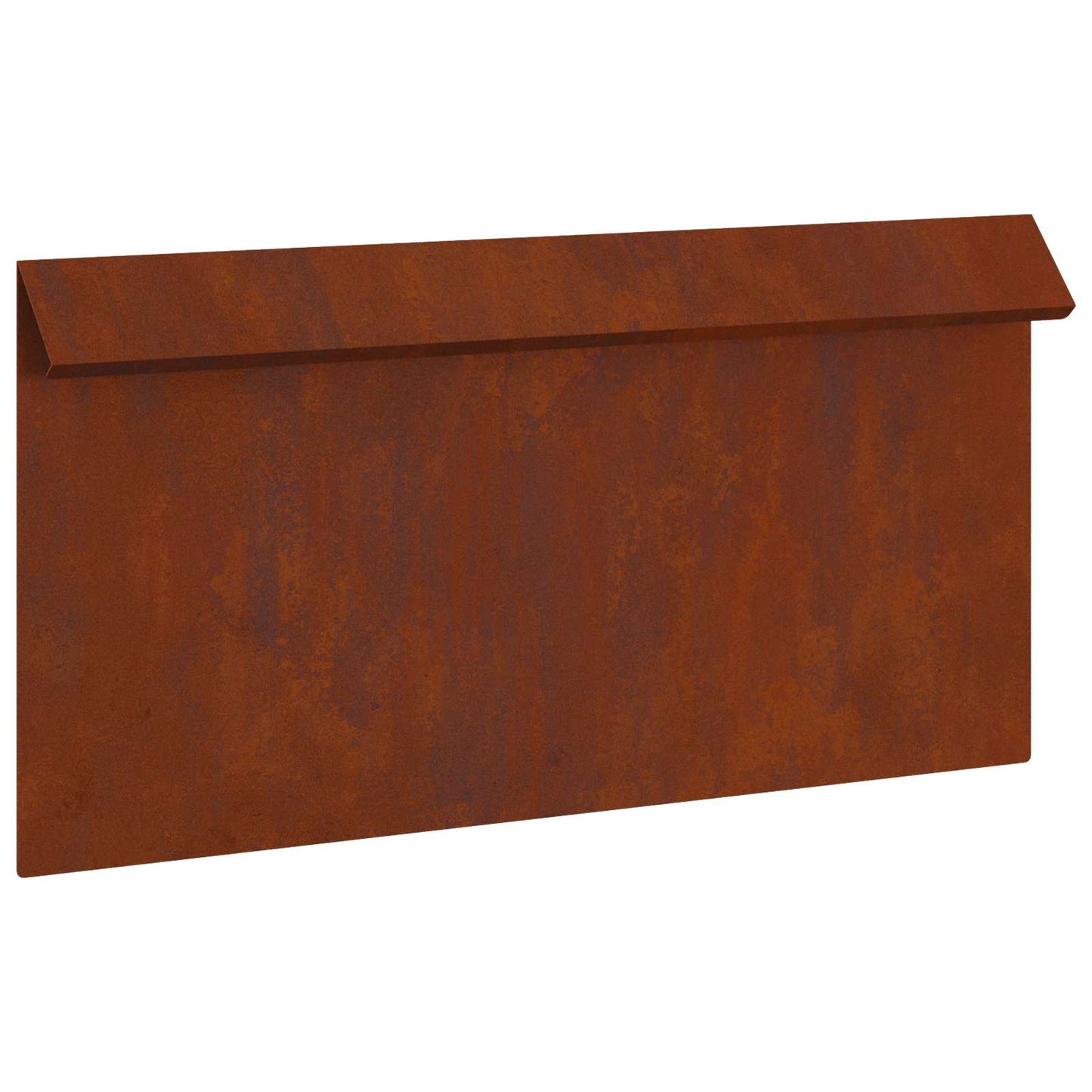 Snail Fence 16 pcs Rusty 50 x 3.5 x 25 cm Weathering Steel
