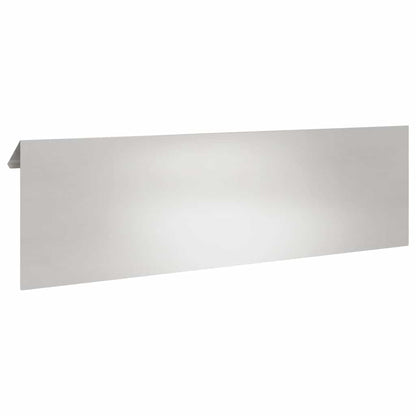 Snail Fence 100 x 3.5 x 25 cm Stainless Steel Silver