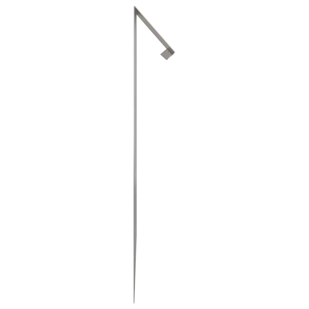 Snail Fence 4 pcs 100 x 3.5 x 25 cm Stainless Steel Silver