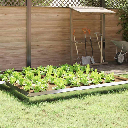 Snail Fence 4 pcs Silver 100 x 3.5 x 25 cm Galvanised Steel