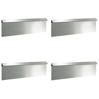 Snail Fence 4 pcs Silver 100 x 3.5 x 25 cm Galvanised Steel