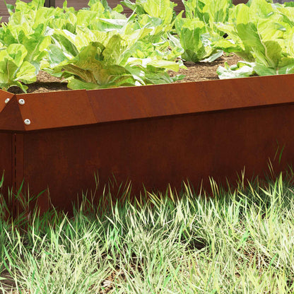 Snail Fence Rusty 100 x 3.5 x 25 cm Weathering Steel