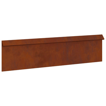 Snail Fence Rusty 100 x 3.5 x 25 cm Weathering Steel