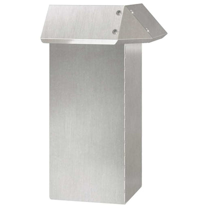 Snail Fence Silver 13.5 x 13.5 x 25 cm Stainless Steel