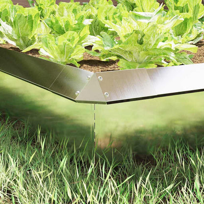 Snail Fence 4 pcs Silver 13.5 x 13.5 x 25 cm Stainless Steel