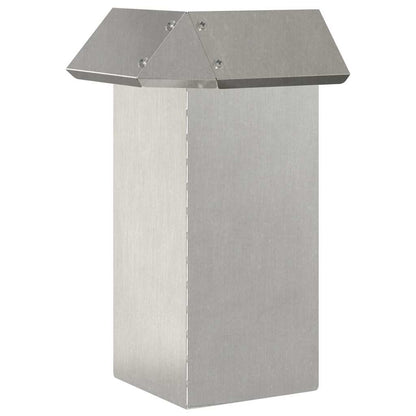Snail Fence 4 pcs Silver 13.5 x 13.5 x 25 cm Stainless Steel