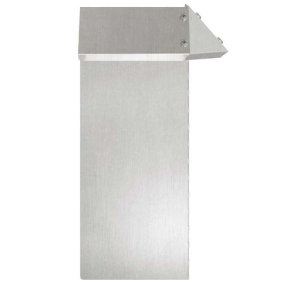 Snail Fence 4 pcs 13.5 x 13.5 x 25 cm Stainless Steel Silver
