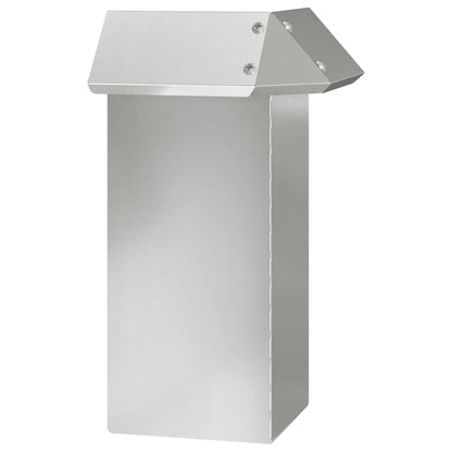 Snail Fence Silver 13.5 x 13.5 x 25 cm Galvanised Steel
