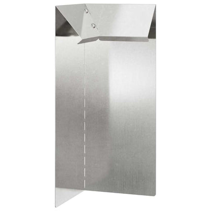 Snail Fence Silver 10 x 10 x 25 cm Stainless Steel