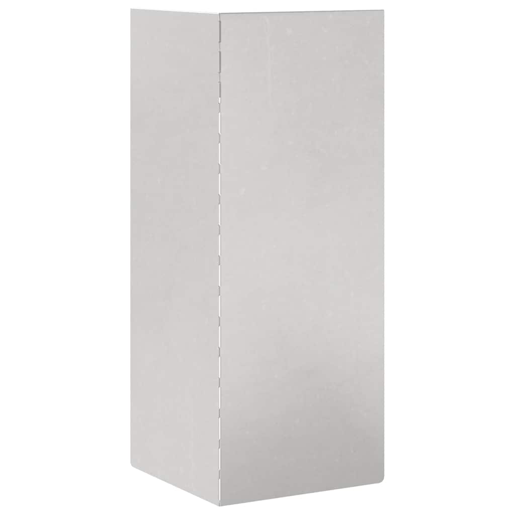 Snail Fence 4 pcs 10 x 10 x 25 cm Stainless Steel Silver