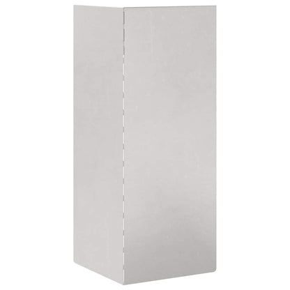 Snail Fence 4 pcs 10 x 10 x 25 cm Stainless Steel Silver