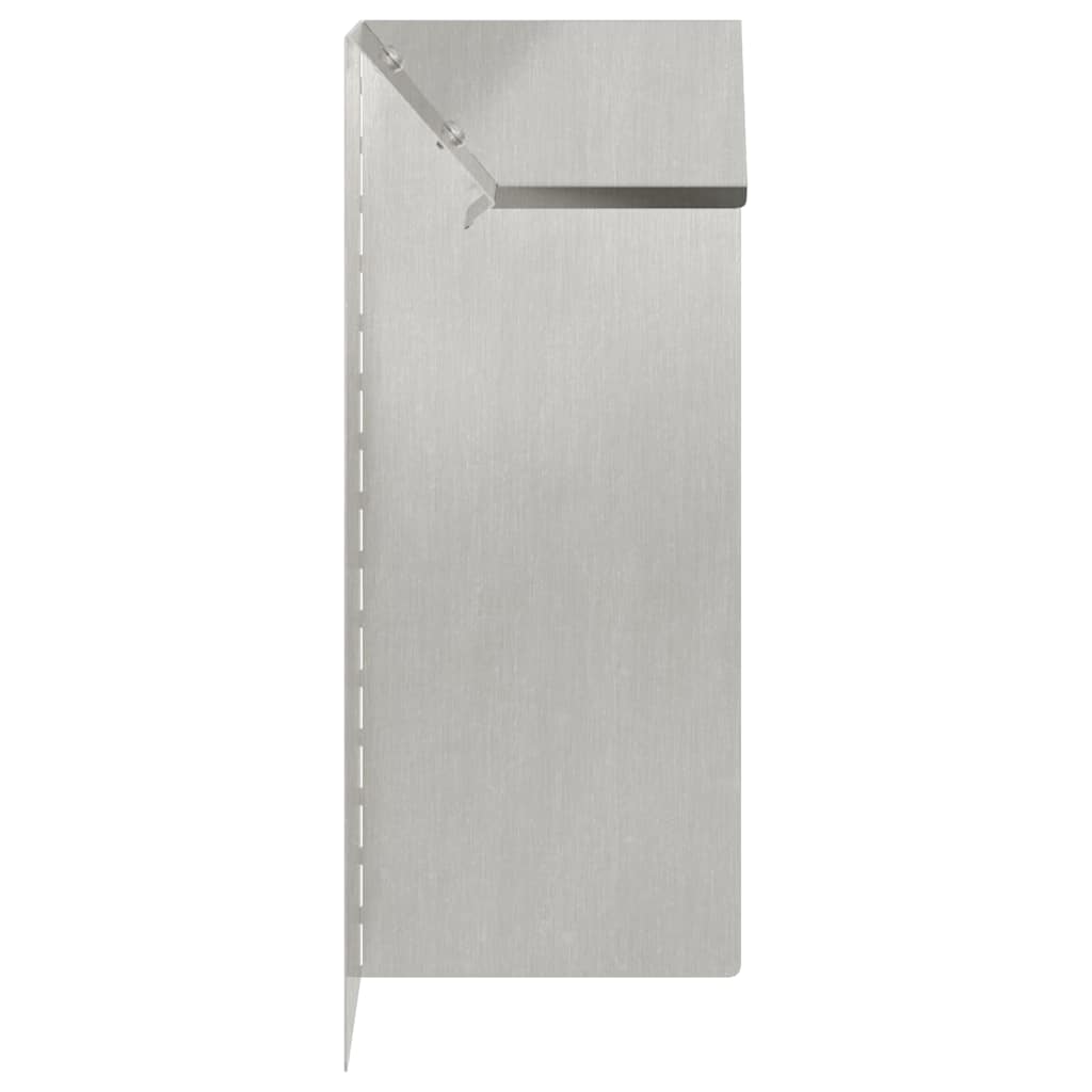 Snail Fence 4 pcs Silver 10 x 10 x 25 cm Stainless Steel