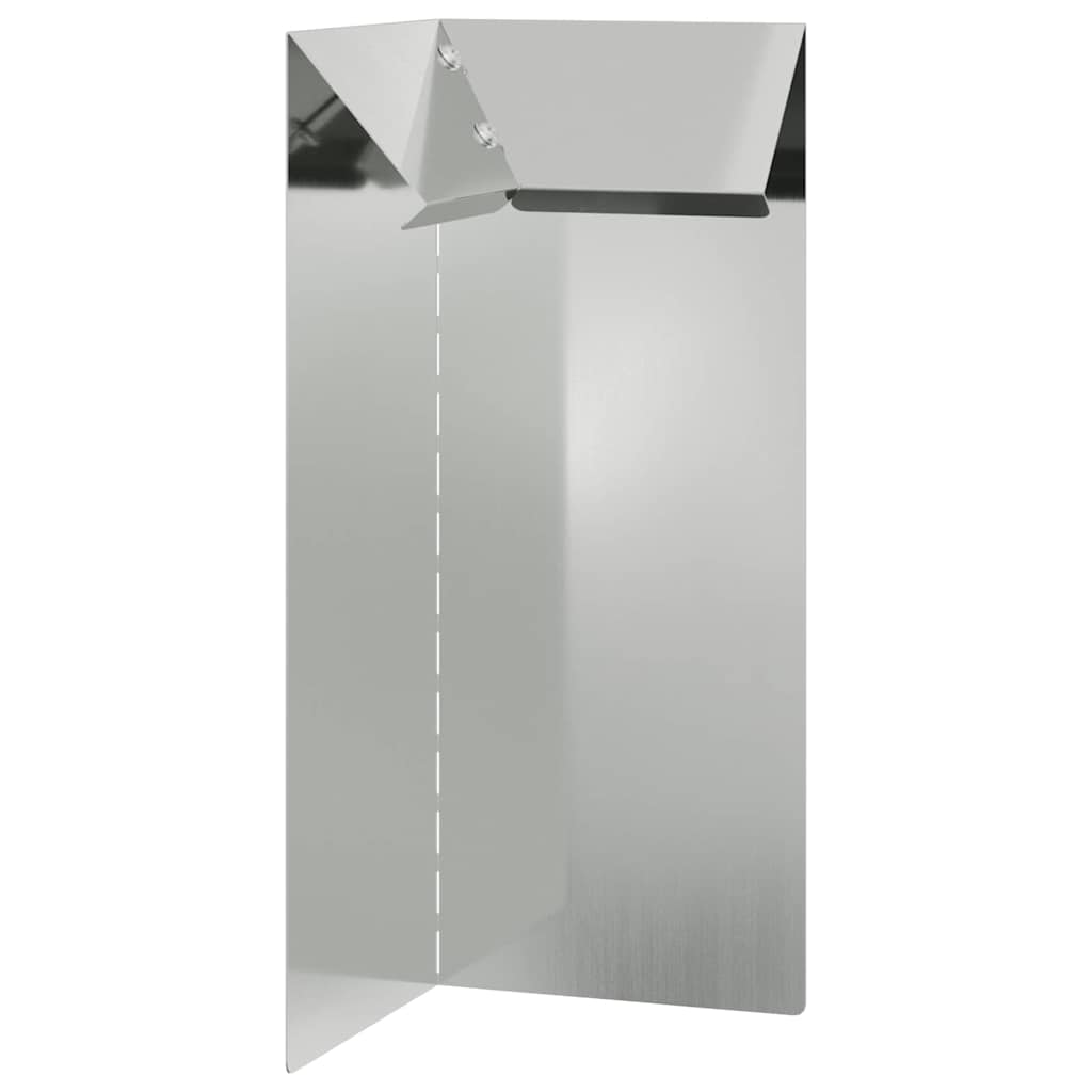 Snail Fence 10 x 10 x 25 cm Galvanised Steel Silver