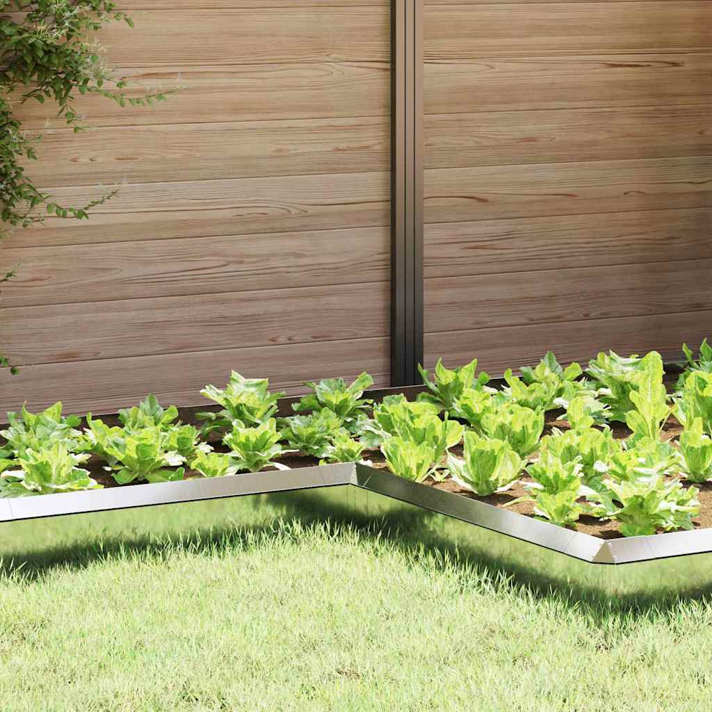 Snail Fence 4 pcs Silver 10 x 10 x 25 cm Galvanised Steel