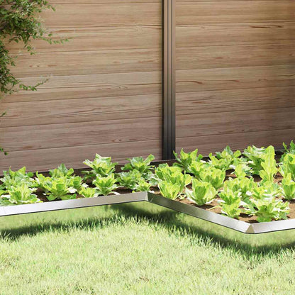 Snail Fence 4 pcs Silver 10 x 10 x 25 cm Galvanised Steel
