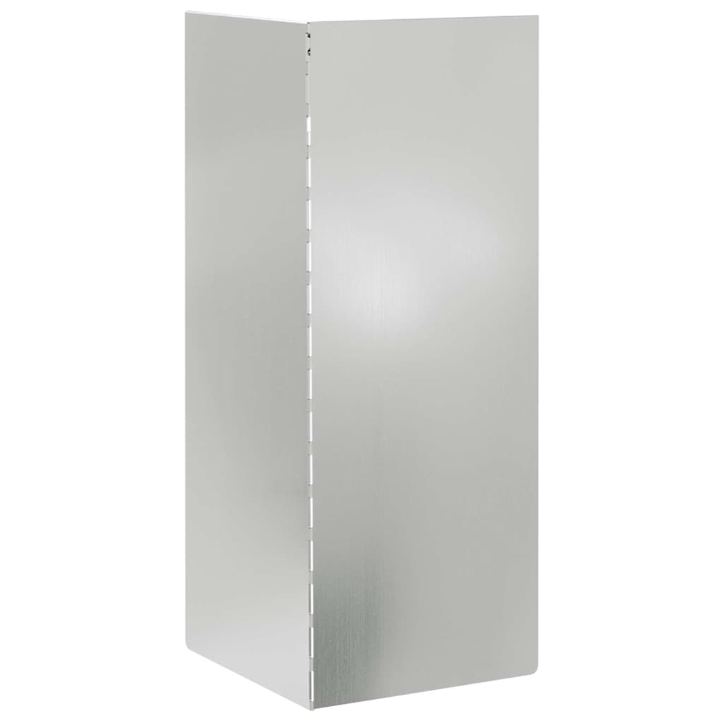 Snail Fence 4 pcs Silver 10 x 10 x 25 cm Galvanised Steel