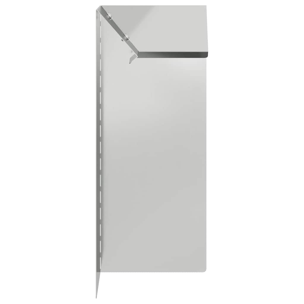 Snail Fence 4 pcs Silver 10 x 10 x 25 cm Galvanised Steel