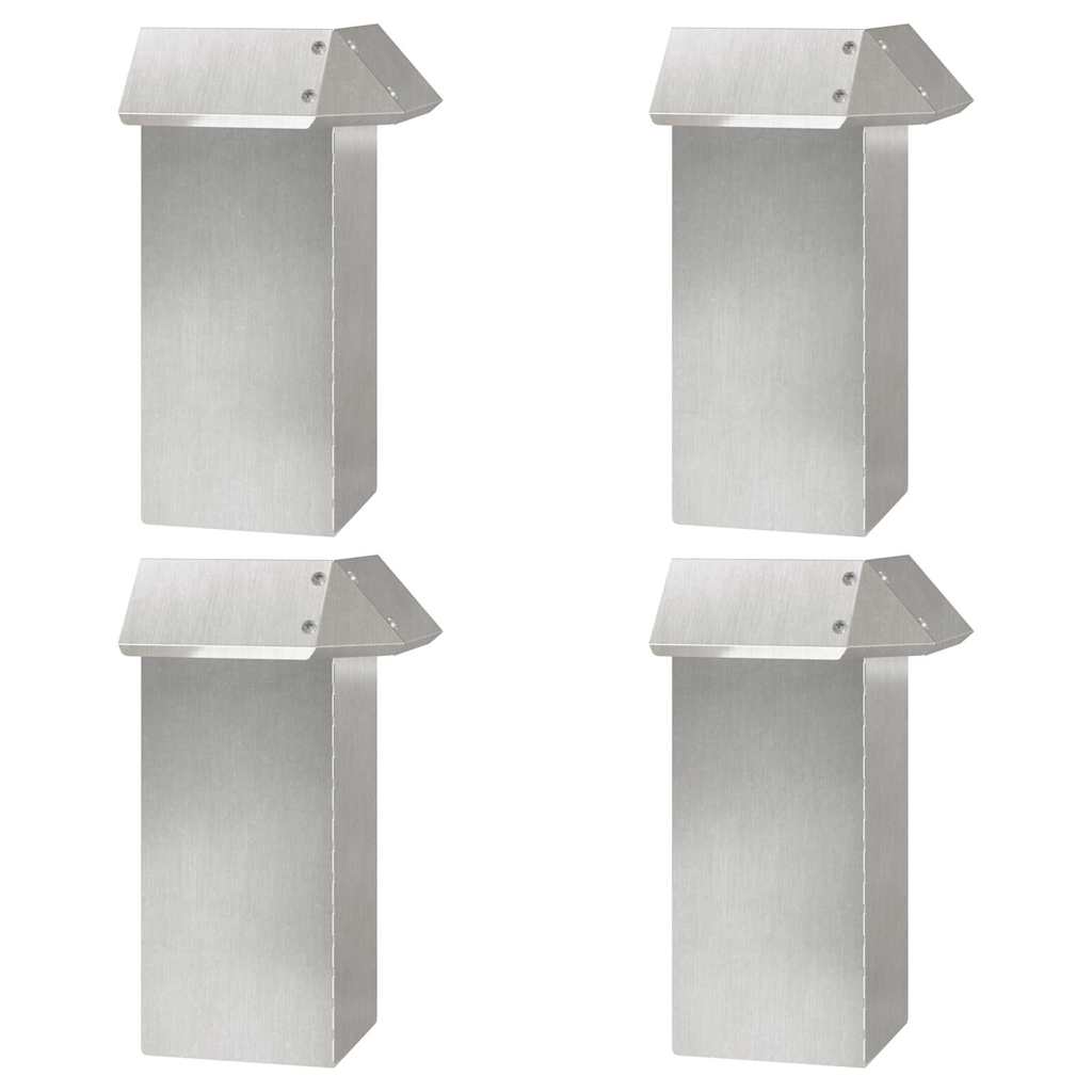 Snail Fences 8 pcs Silver Stainless Steel