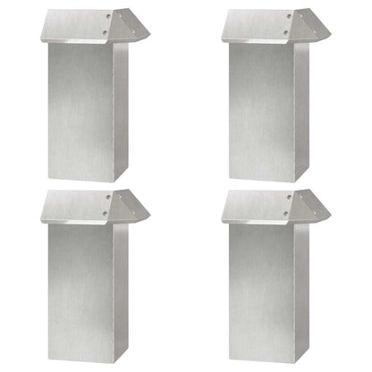Snail Fences 8 pcs Silver Stainless Steel