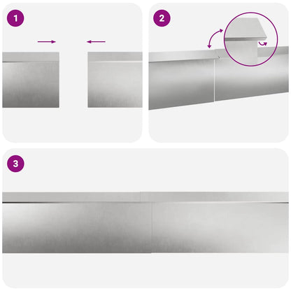 Snail Fences 8 pcs Silver Stainless Steel