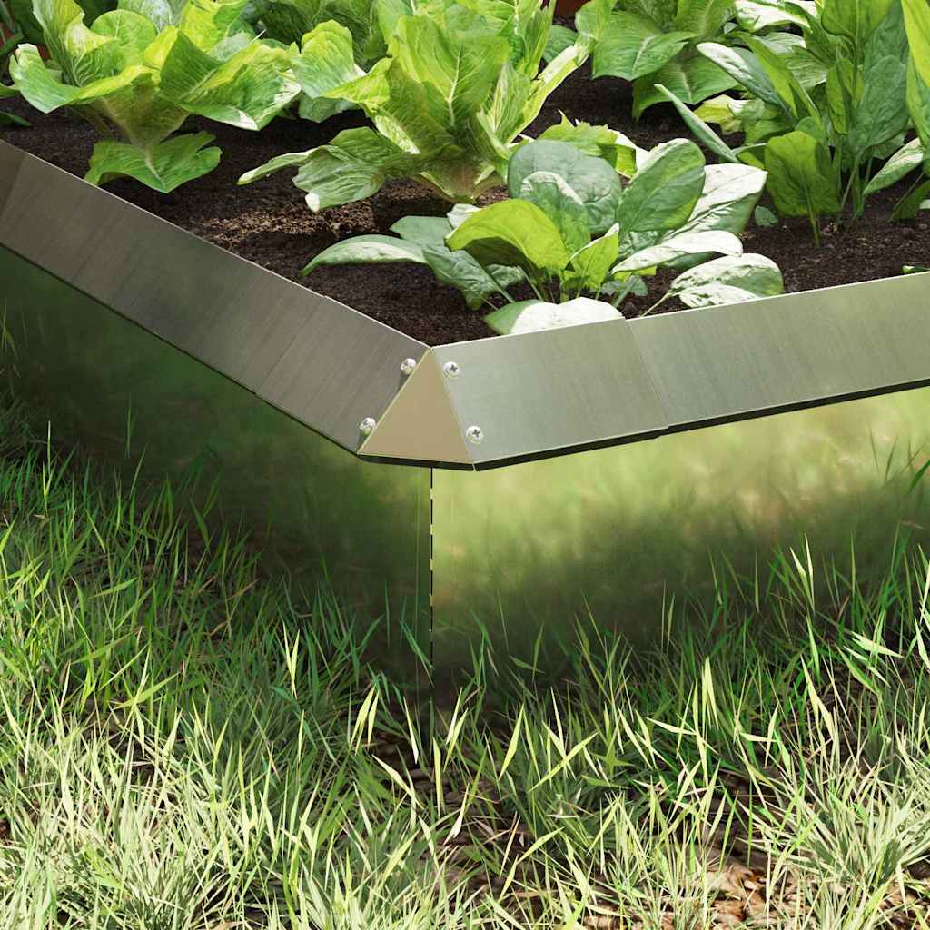 Snail Fences 8 pcs Silver Galvanised Steel