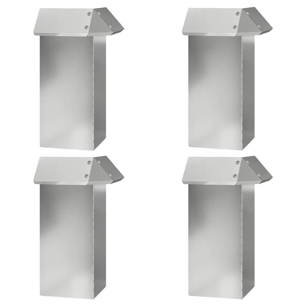 Snail Fences 8 pcs Silver Galvanised Steel