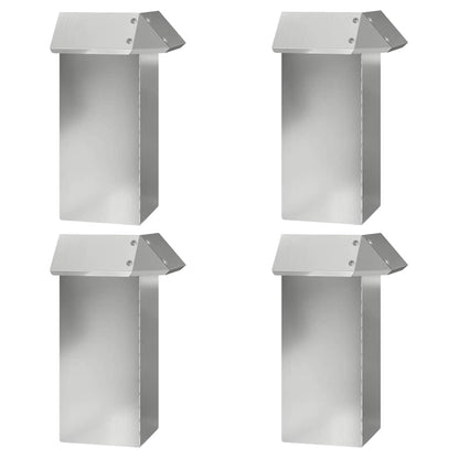 Snail Fences 8 pcs Silver Galvanised Steel