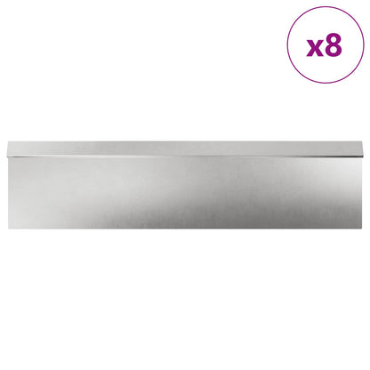 Snail Fences 12 pcs Silver Stainless Steel