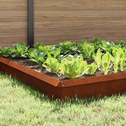 Snail Fences 12 pcs Rusty Weathering Steel