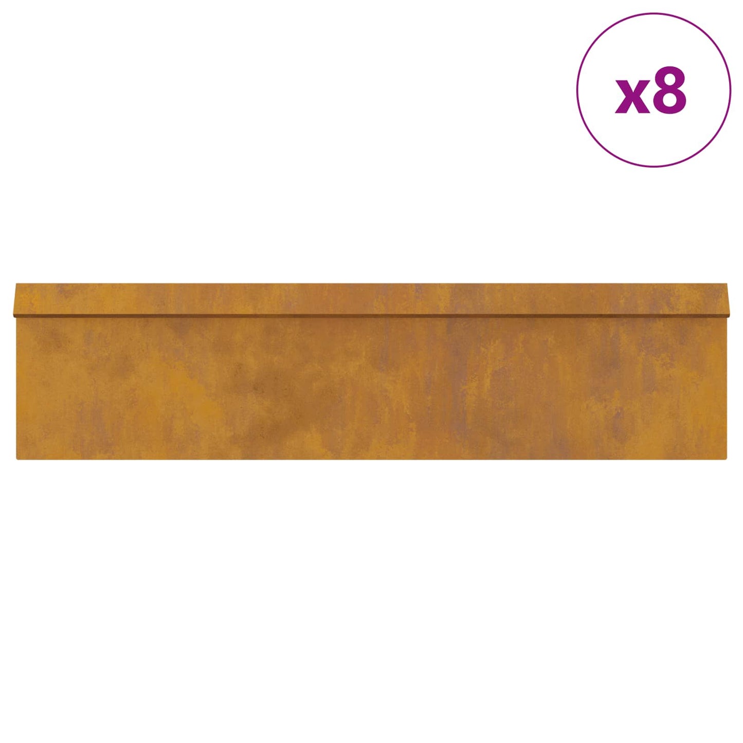 Snail Fences 12 pcs Rusty Weathering Steel