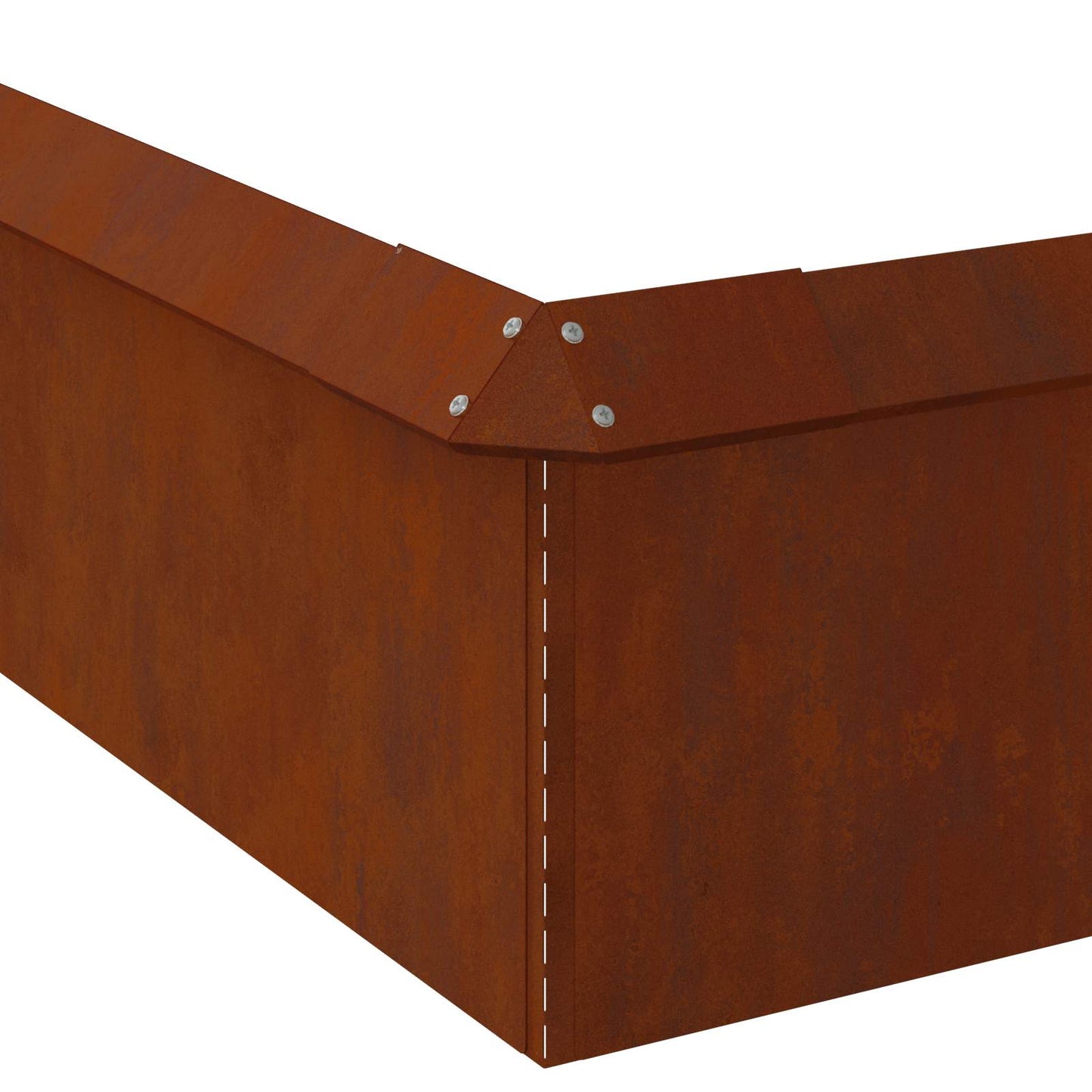 Snail Fences 20 pcs Rusty Weathering Steel