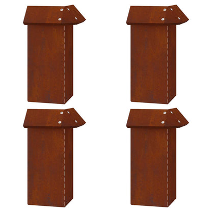 Snail Fences 20 pcs Rusty Weathering Steel