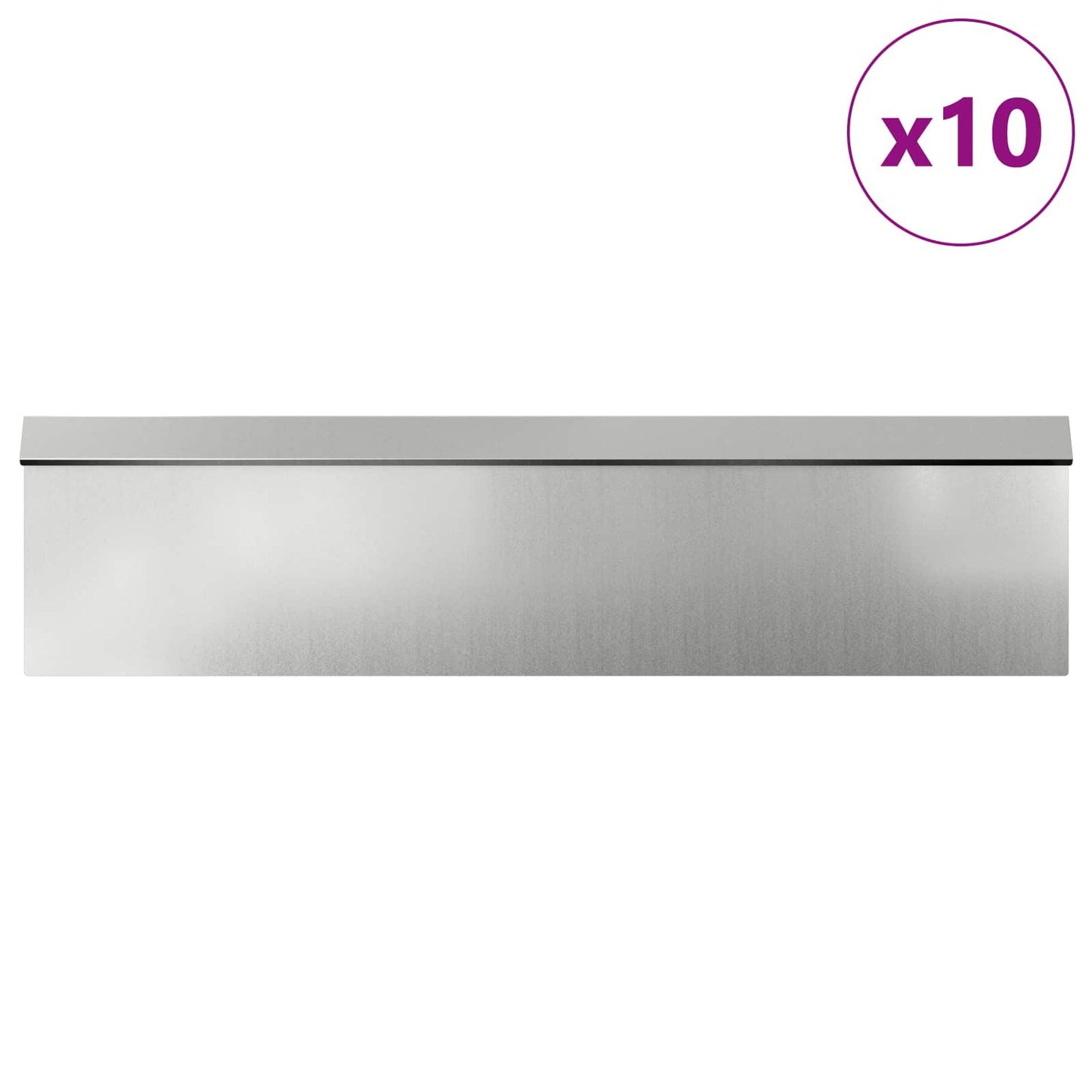 Snail Fences 16 pcs Silver Galvanised Steel
