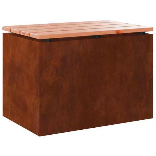 Garden Bench Rusty 60 x 40 x 43 cm Weathering steel