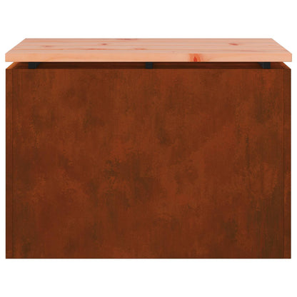 Garden Bench Rusty 60 x 40 x 43 cm Weathering steel