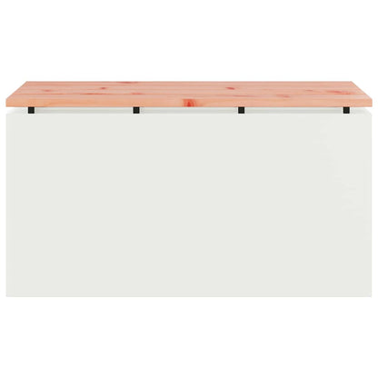 Garden Bench White 80 x 40 x43 cm Steel