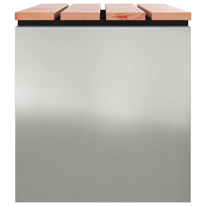 Garden Bench Silver 80 x 40 x43 cm Galvanised steel