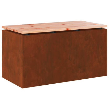 Garden Bench Rusty 80 x 40 x43 cm Weathering steel