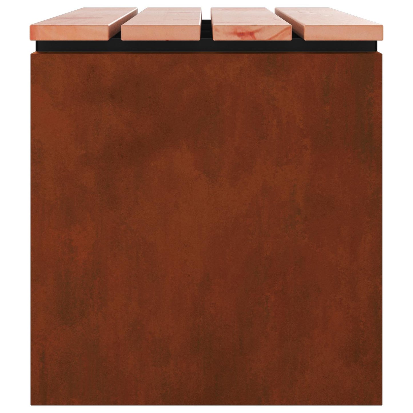 Garden Bench Rusty 80 x 40 x43 cm Weathering steel