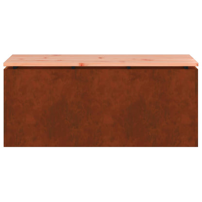Garden Bench Rusty 100 x 40 x 43 cm Weathering steel