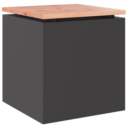 Garden Bench Black 40 x 40 x 43 cm Steel