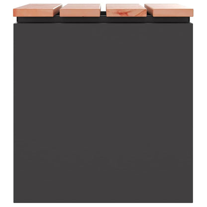 Garden Bench Black 40 x 40 x 43 cm Steel