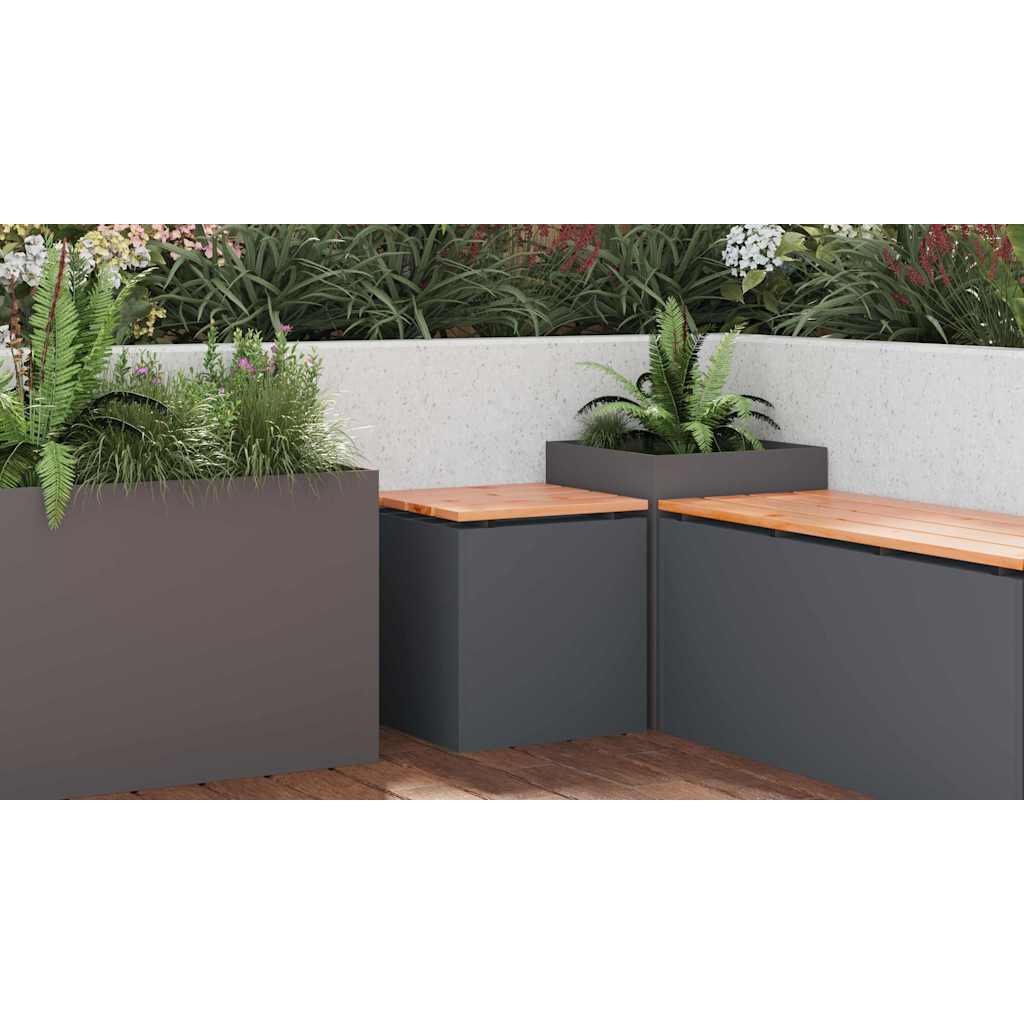 Garden Bench Anthracite 40 x 40 x 43 cm Steel