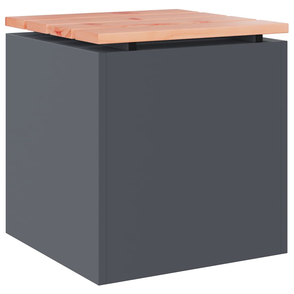 Garden Bench Anthracite 40 x 40 x 43 cm Steel
