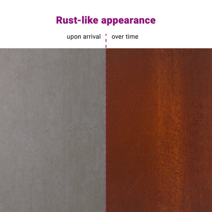 Garden Bench Rusty 40 x 40 x 43 cm Weathering steel