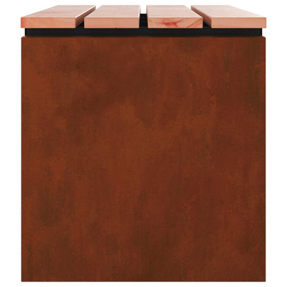 Garden Bench Rusty 40 x 40 x 43 cm Weathering steel