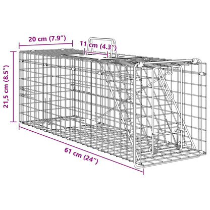 Animal Trap Green 61 x 20 x 21.5 cm Steel