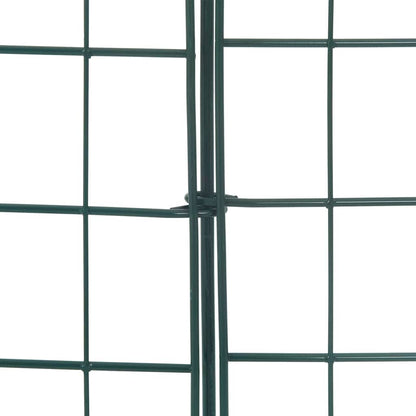 Pond Fence Set 5 pcs Green 100 x 50 cm Steel