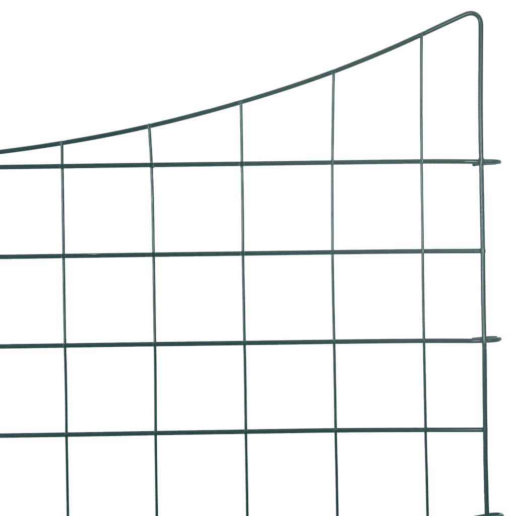 Pond Fence Set 5 pcs Green 100 x 50 cm Steel